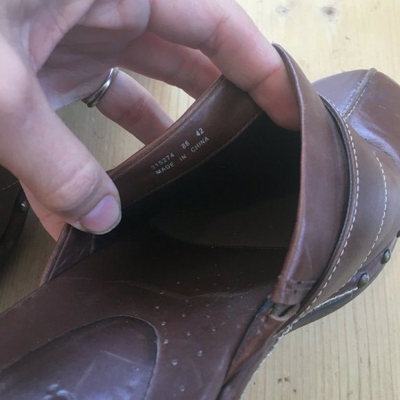 ECCO Brown Buckle Clogs Mule Shoes Women's 42 11 - Picture 8 of 10